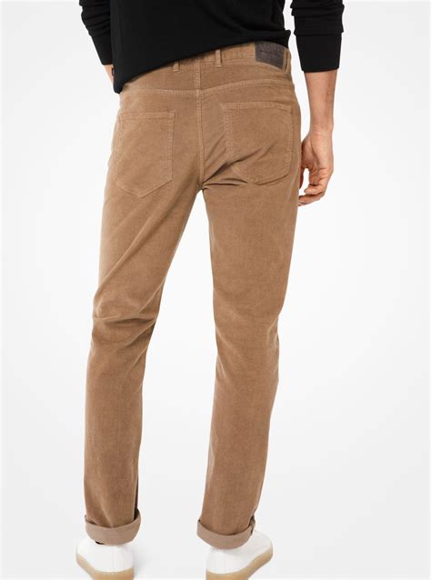 michael kors men's slim-fit stretch parker corduroy pants|Parker Slim.